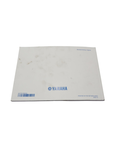 Yamaha MT-07, instruktionsbok