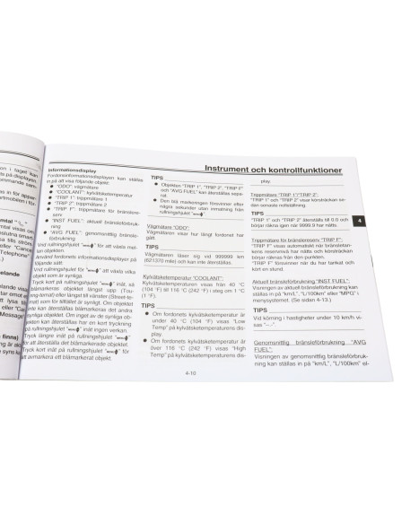 Yamaha MT-07, instruktionsbok