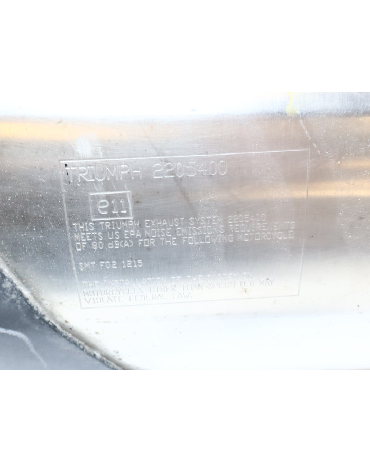 Triumph Tiger 1200 Explorer, ljuddämpare