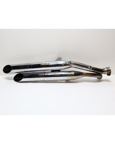 Yamaha XV 1100 Virago, Leovince SilverTail slip-on...