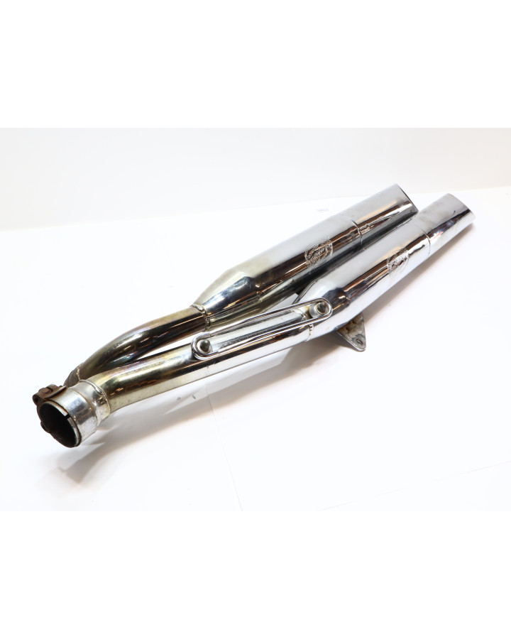 Yamaha XV 1100 Virago, Leovince SilverTail...