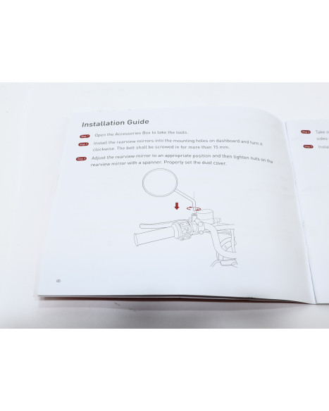 NIU UQi, instruktionsbok