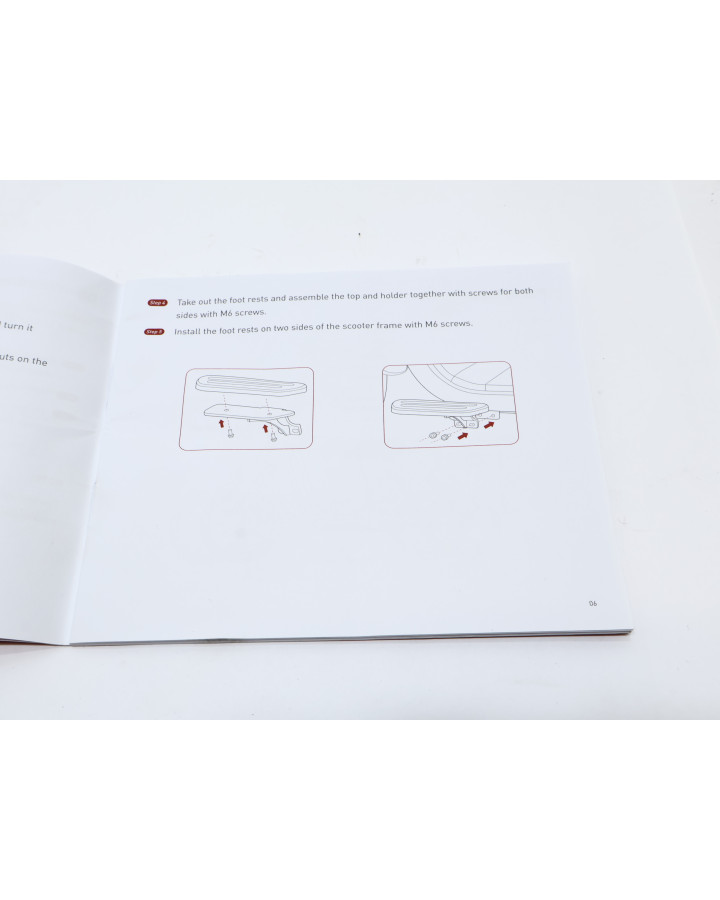 NIU UQi, instruktionsbok