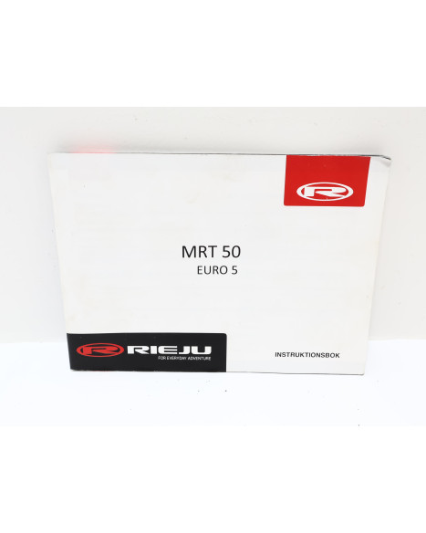 Rieju MRT, instruktionsbok