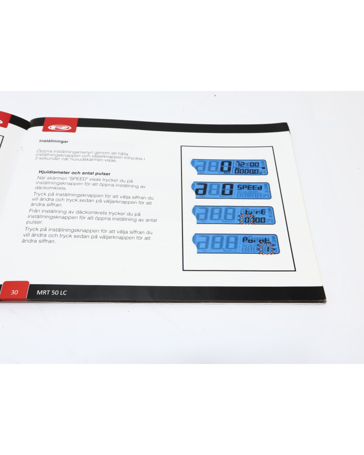 Rieju MRT, instruktionsbok