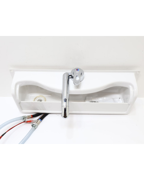 Fritidsvagnen, hopfällbart handfat med blandare