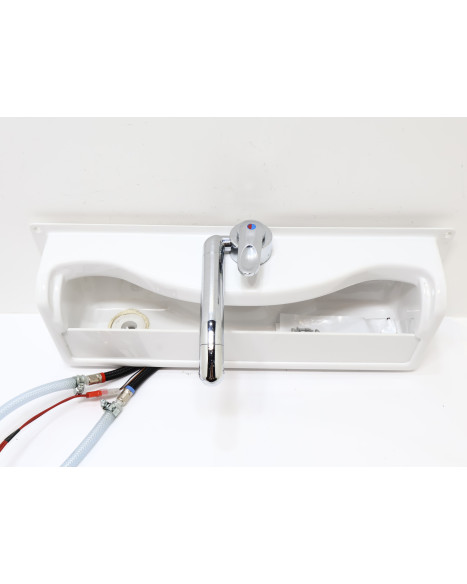 Fritidsvagnen, hopfällbart handfat med blandare