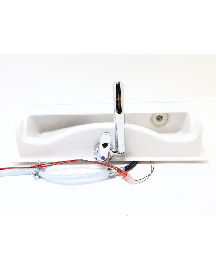 Fritidsvagnen, hopfällbart handfat med blandare