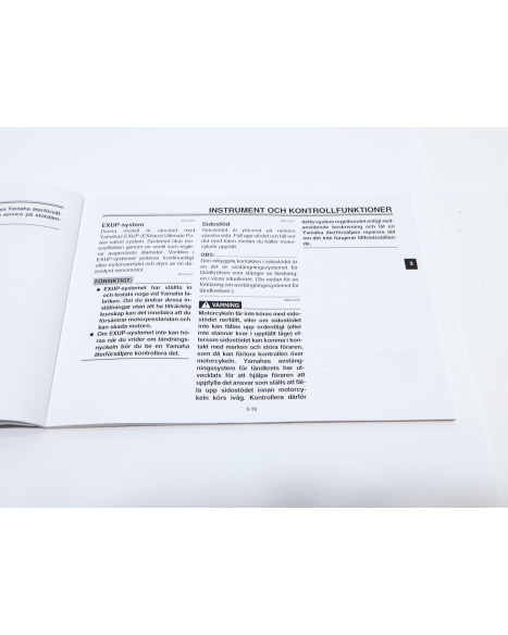 Yamaha XV 1900A Midnight Star, instruktionsbok