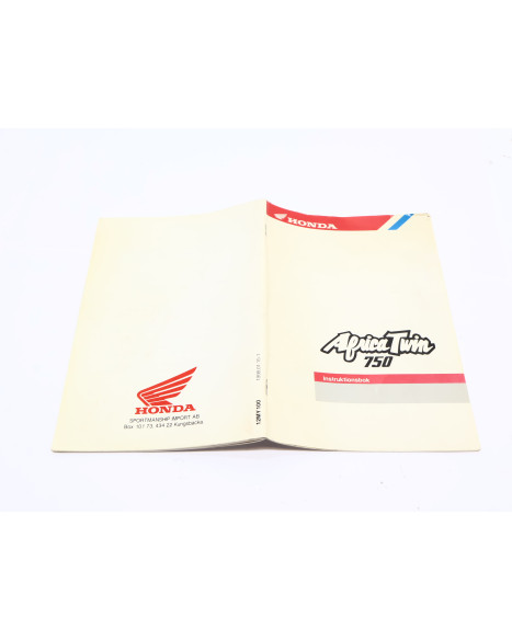 Honda XRV750 Africa Twin, instruktionsbok