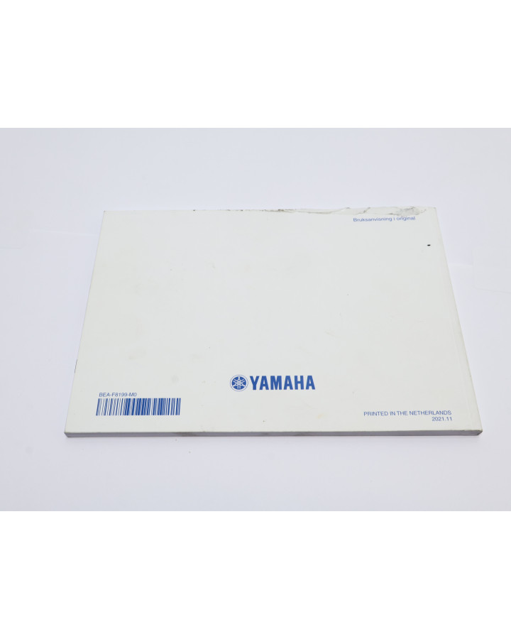 Yamaha XSR900, instruktionsbok