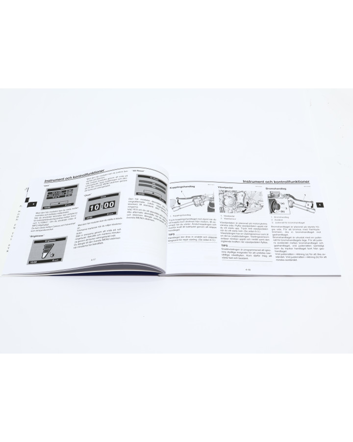 Yamaha XSR900, instruktionsbok