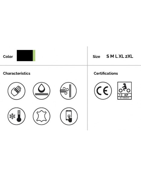 TNT handske, svart/Fluo