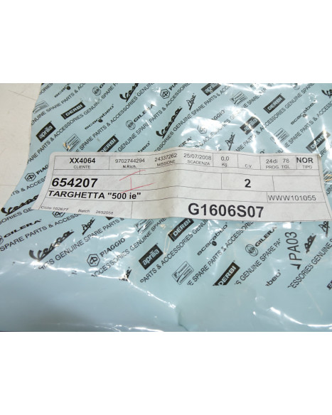 Gilera Fuoco 500, emblem 500 ie