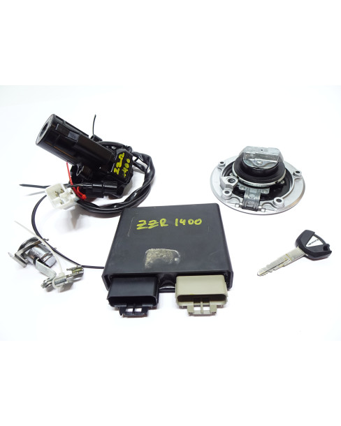 Kawasaki ZZR1400, tändningslås komplett med ECU 2