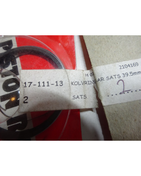 Honda, kolvring set 39,5 mm överdim