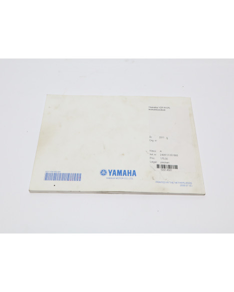 Yamaha YZF-R125, instruktionsbok