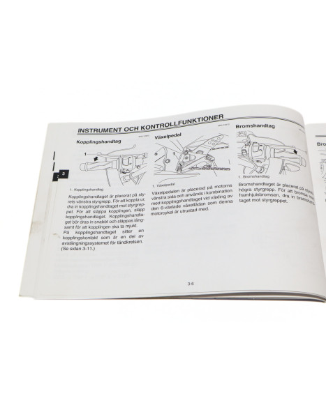 Yamaha YZF-R125, instruktionsbok