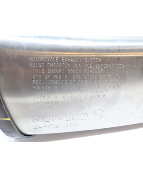 Suzuki GSX-S1000GT, ljuddämpare
