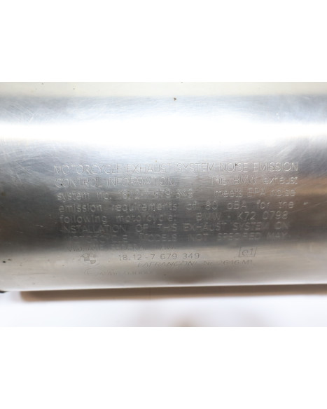 BMW F800GS, ljuddämpare