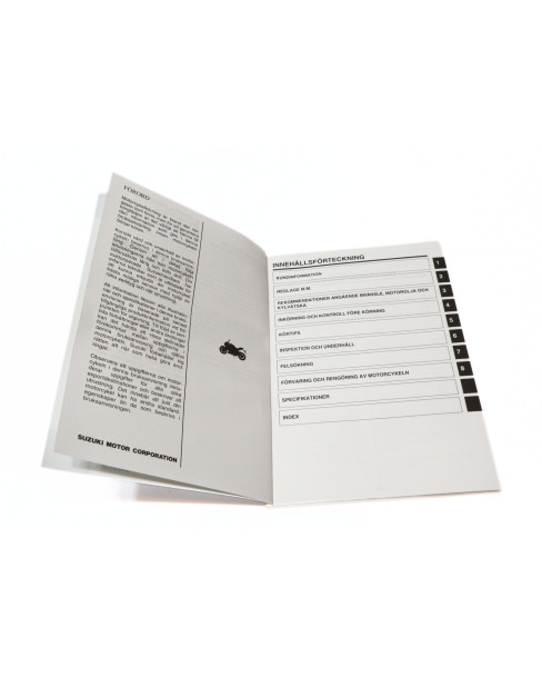 Suzuki GSX-S1000, instruktionsbok 2