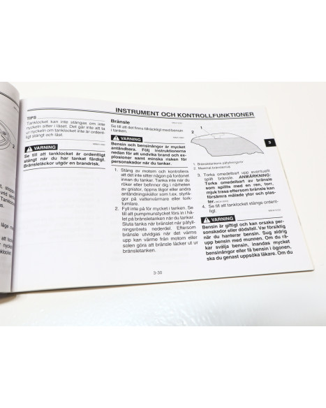 Yamaha FJR 1300, instruktionsbok