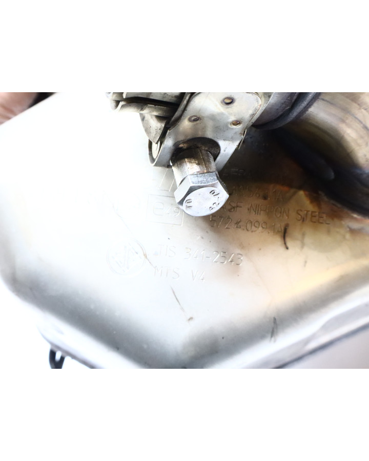 Ducati Multistrada V4 S, avgassystem