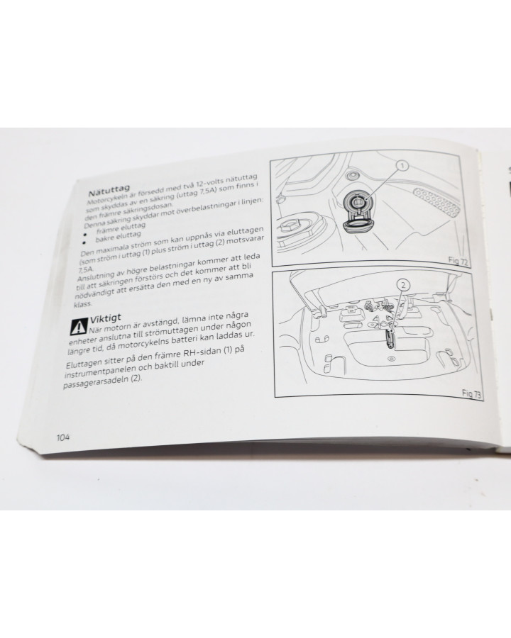 Ducati Multistrada V4 S, instruktionsbok